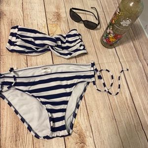 Mission Swimsuit Size Small Blue and White